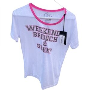 WEEKEND BRUNCH & SLEEP TEE SHIRT
